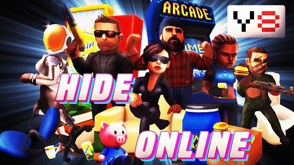 Hide Online Y8】Funny Highlight Gameplay - #23(#Hide #Online #Y8) 