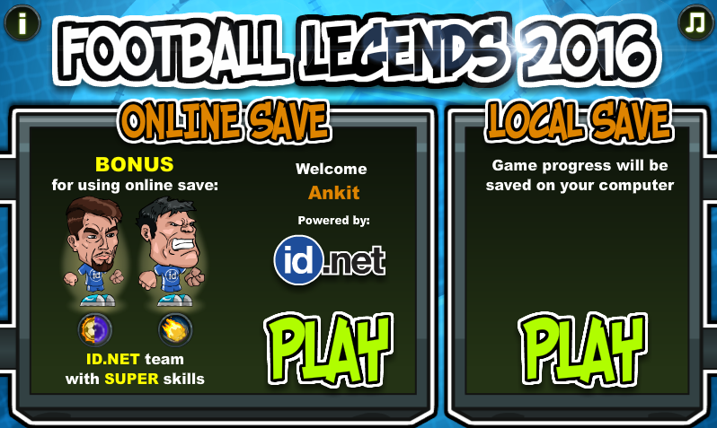 FOOTBALL LEGENDS 2016 jogo online gratuito em