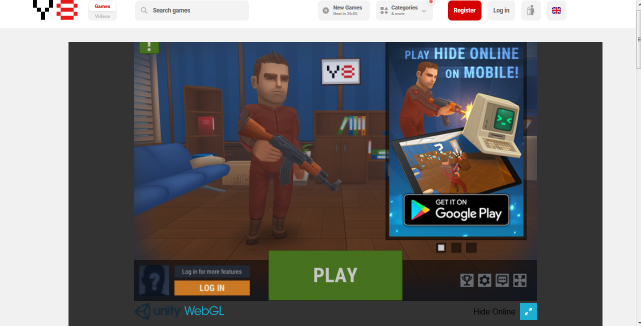 Y8 GAMES TO PLAY - Hide Online Multiplayer on Y8.COM 