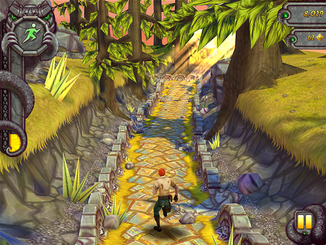 Temple run 2 is a game where u collect coins by running and