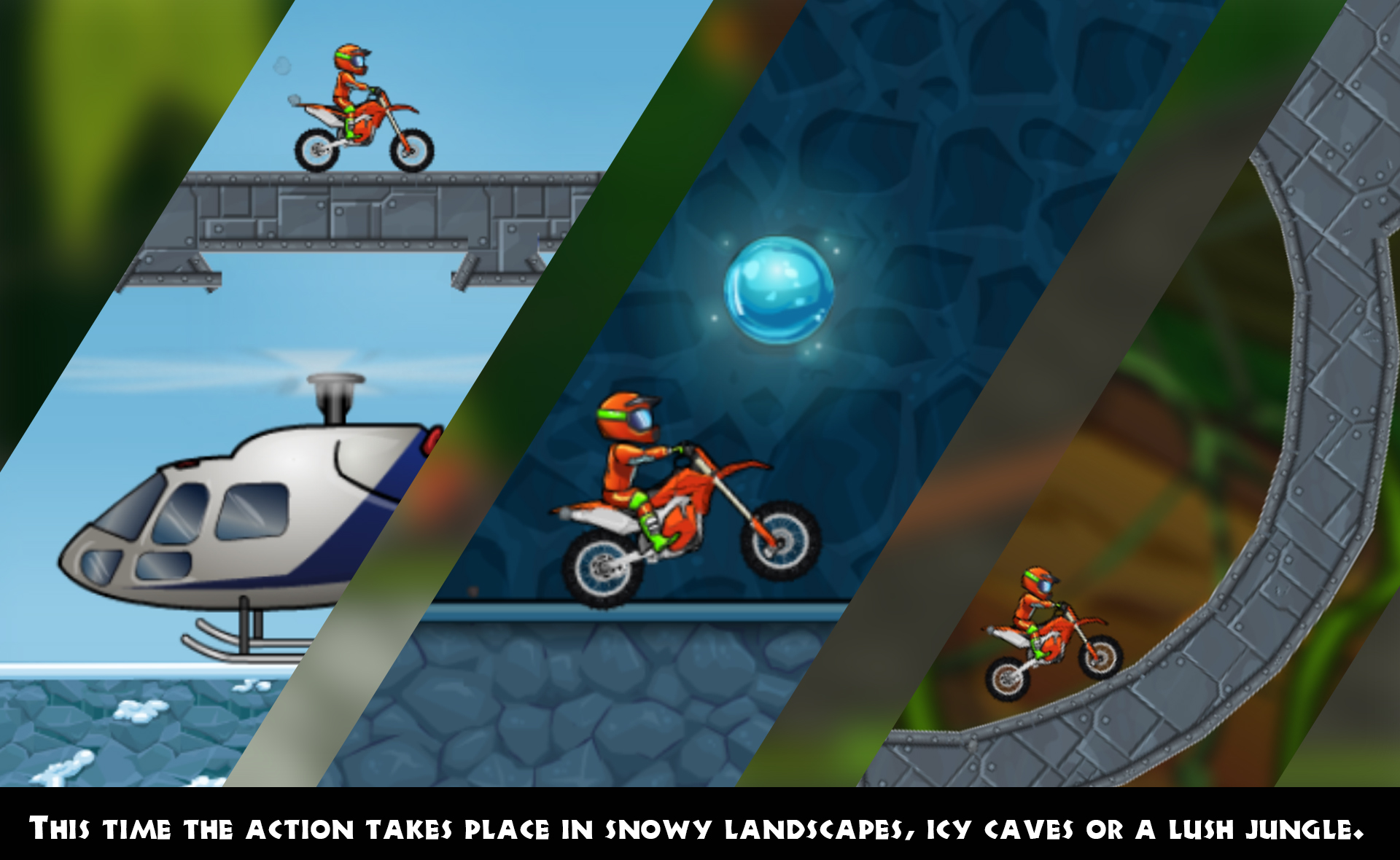 MOTO X3M Bike Racing Game - levels 1 - 15 Gameplay Walkthrough