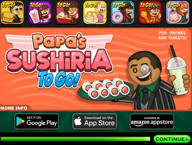 Papa's Sushiria - Papa Louie Games